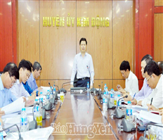 Thường trực HĐND tỉnh làm việc với huyện Kim Động về công tác chuẩn bị bầu cử đại biểu Quốc hội khóa XV và đại biểu HĐND các cấp nhiệm kỳ 2021-2026 