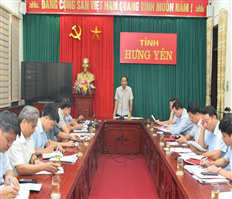 Họp kiểm điểm tiến độ triển khai Dự án đầu tư xây dựng đường Vành đai 4 - Vùng Thủ đô Hà Nội, đoạn qua địa phận tỉnh
