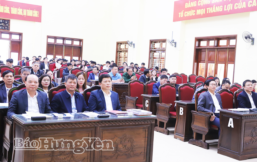 Hội nghị hiệp thương lần thứ nhất giới thiệu người ứng cử đại biểu Quốc hội khóa XVI và đại biểu HĐND tỉnh Hưng Yên khóa XVIII, nhiệm kỳ 2026 - 2031