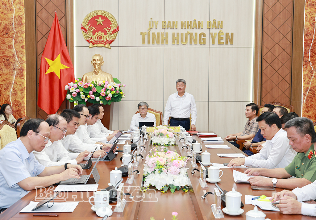 Lãnh đạo UBND tỉnh Hưng Yên và UBND thành phố Hà Nội trao đổi phương án hợp tác phát triển giữa hai địa phương