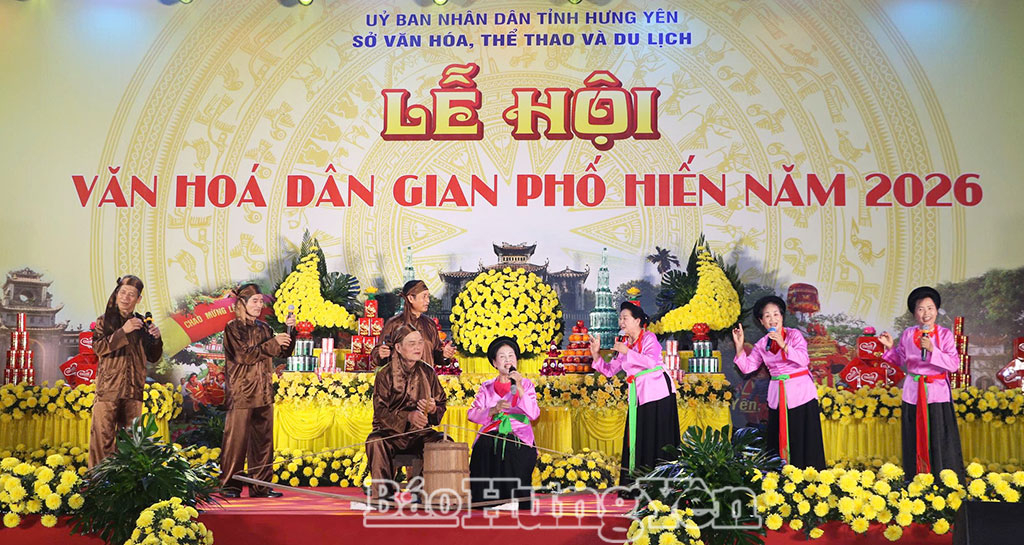 Sức sống nghệ thuật dân gian tại Lễ hội Văn hóa dân gian Phố Hiến năm 2026