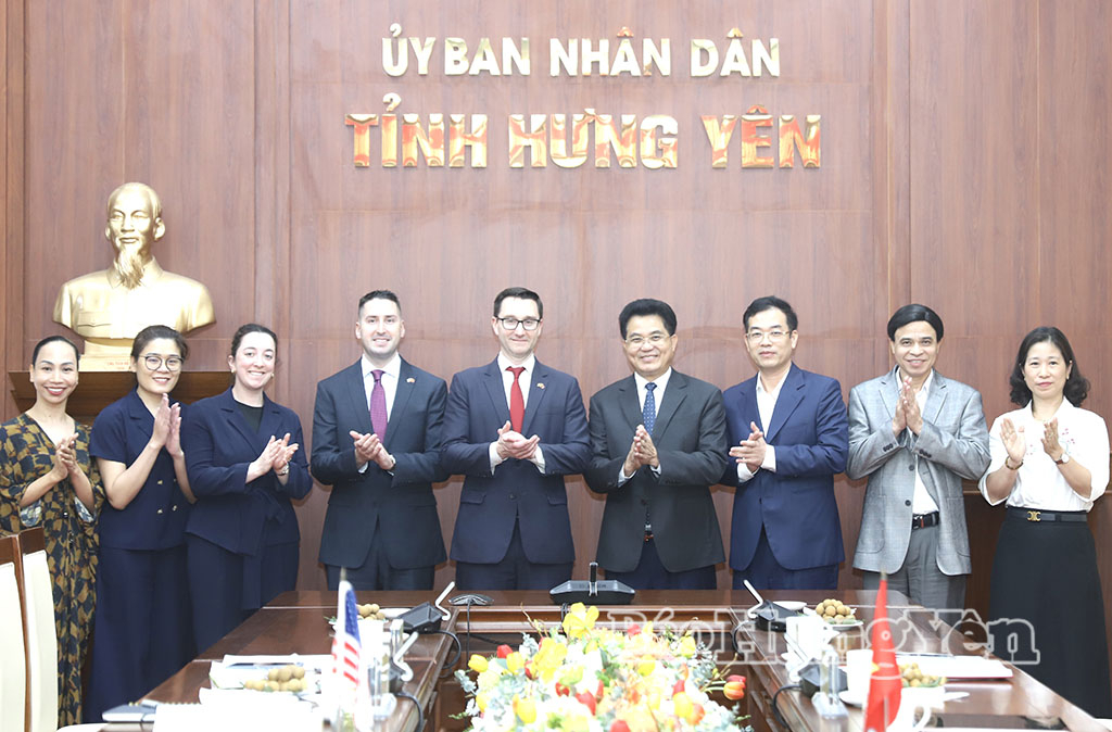 Tỉnh Hưng Yên tạo điều kiện thuận lợi giúp các doanh nghiệp Hoa Kỳ đến tìm cơ hội đầu tư