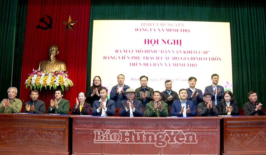 Xã Minh Thọ: Ra mắt mô hình “Dân vận khéo 1+10”