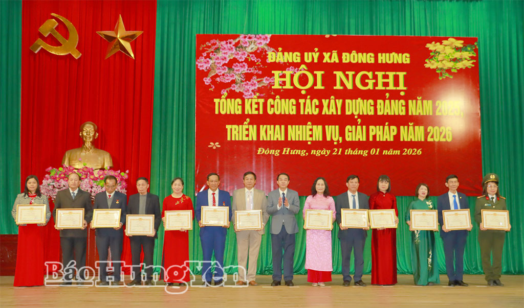 Xã Đông Hưng: Triển khai công tác xây dựng Đảng năm 2026