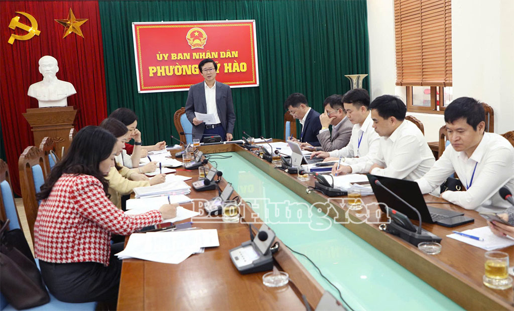 Giám sát công tác bầu cử tại phường Mỹ Hào