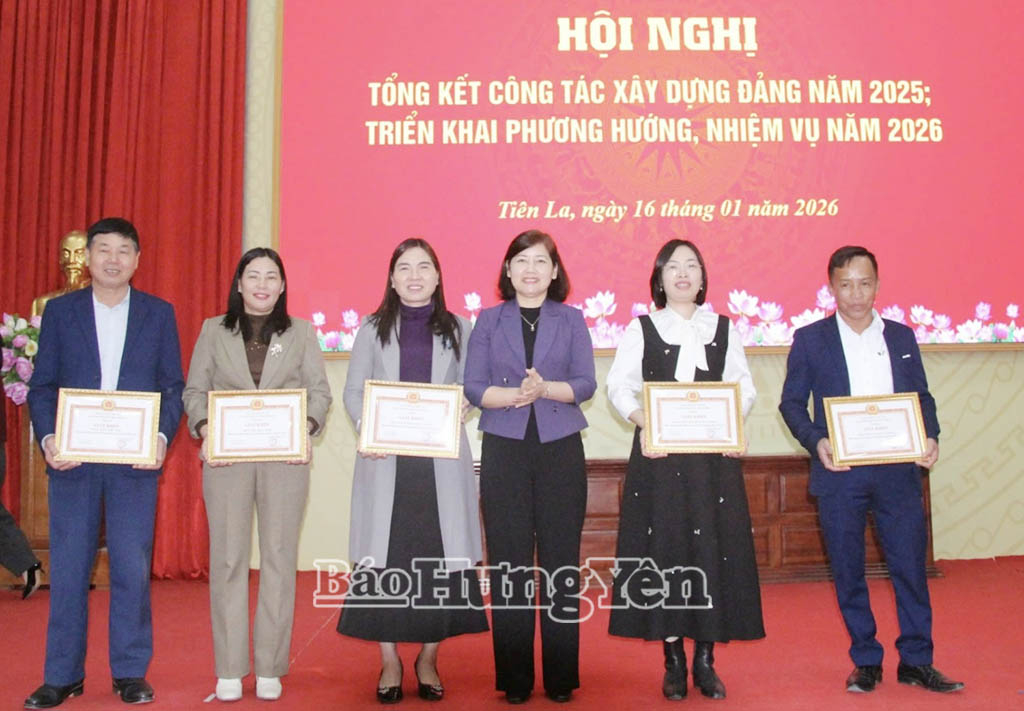 Xã Tiên La: Triển khai công tác xây dựng Đảng năm 2026