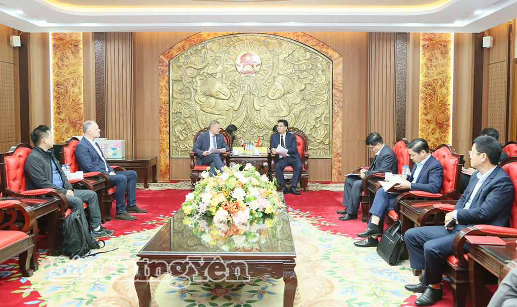 UBND tỉnh tiếp và làm việc với đoàn công tác Đại sứ quán Vương quốc Đan Mạch tại Việt Nam