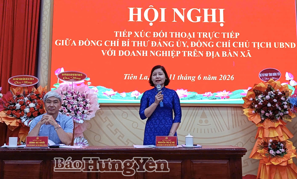 Lãnh đạo xã Tiên La: Tiếp xúc, đối thoại với doanh nghiệp