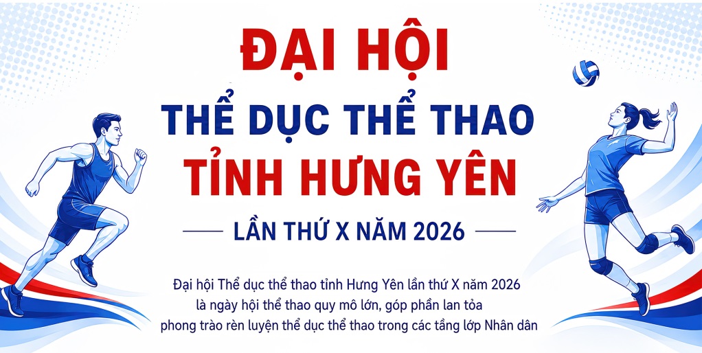 Đại hội Thể dục thể thao tỉnh Hưng Yên lần thứ X, năm 2026