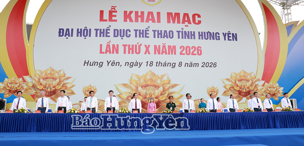 Long trọng khai mạc Đại hội Thể dục thể thao tỉnh Hưng Yên lần thứ X năm 2026