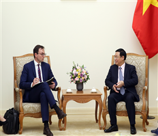 Phó Thủ tướng tiếp đại diện Trung tâm phát triển OECD