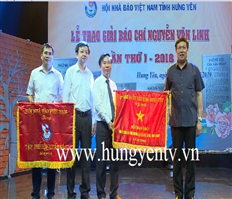 Trao giải báo chí Nguyễn Văn Linh tỉnh Hưng Yên lần thứ nhất năm 2018 cho 21 tác phẩm
