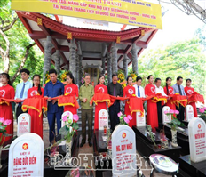 Khánh thành công trình tôn tạo, nâng cấp khu mộ liệt sỹ tỉnh Hưng Yên và Hải Dương tại Nghĩa trang liệt sỹ Quốc gia Trường Sơn, Nghĩa trang liệt sỹ Quốc gia Đường 9