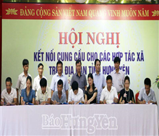 Hưng Yên: Hội nghị kết nối cung cầu cho các hợp tác xã