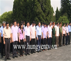 Lãnh đạo tỉnh Hưng Yên dâng hương, dâng hoa nhân kỷ niệm 72 năm ngày Thương binh - Liệt sỹ 27/7