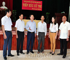 The Secretary of the provincial party committee, head of the provincial delegation of national assembly wooed the voters of Phu Cu district