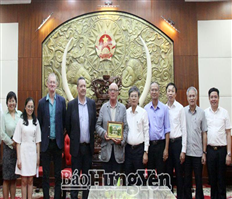 Vice Chairman of the provincial People's Committee Nguyen Duy Hung met and worked with Alina Vision
