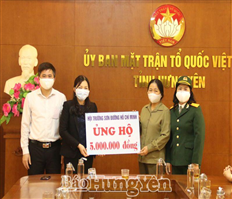 Hưng Yên: Nhiều đơn vị, doanh nghiệp ủng hộ phòng, chống dịch Covid-19