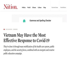 Tạp chí The Nation: Việt Nam ứng phó với COVID-19 hiệu quả nhất