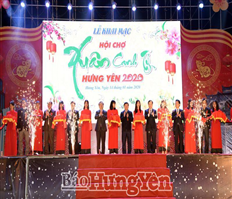 Hưng Yên: Khai mạc Hội chợ Xuân Canh Tý 2020