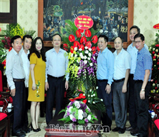 Lãnh đạo tỉnh chúc mừng các cơ quan báo chí nhân Ngày Báo chí Cách mạng Việt Nam 21.6