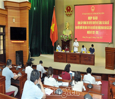 Họp báo cung cấp thông tin tuyên truyền về công tác bầu cử tại Hưng Yên