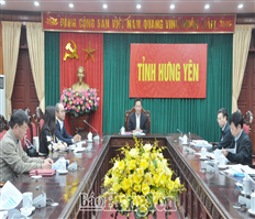 Đồng chí Bí thư Tỉnh ủy Nguyễn Hữu Nghĩa làm việc với tổ tư vấn quốc tế về xây dựng Chiến lược phát triển tỉnh Hưng Yên đến năm 2030, tầm nhìn đến năm 2045