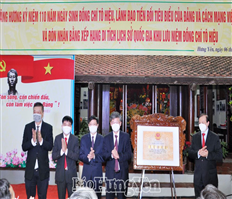 Dâng hương kỷ niệm 110 năm Ngày sinh đồng chí Tô Hiệu (1912 - 2022) và đón nhận Bằng công nhận di tích quốc gia Khu lưu niệm Tô Hiệu