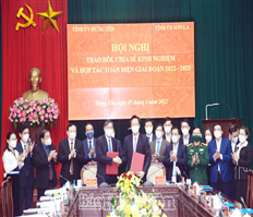 Two provinces Hung Yen and Son La Exchange, share experiences and cooperate comprehensively for the period 2022-2025