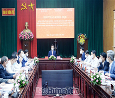 The scientific conference "Comrade Le Van Luong – A loyal communist, a talented leader of the Party and Vietnamese revolution"