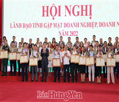 Leaders of Hung Yen province meet businesses and businessmen