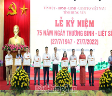 Hung Yen: The 75th anniversary of War Invalids and Martyrs' Day solemly held