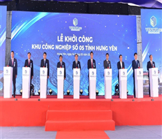 Chủ tịch Quốc hội Vương Đình Huệ dự lễ khởi công Khu công nghiệp số 5