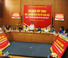 Hội nghị lãnh đạo UBND tỉnh đối thoại với thanh niên