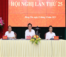 Hội nghị Ban chấp hành Đảng bộ tỉnh lần thứ 25