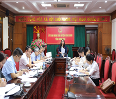 Đoàn công tác của Thường trực HĐND tỉnh làm việc với Thường trực HĐND một số huyện, thành phố về tăng cường giám sát việc phân bổ và giải ngân vốn đầu tư công năm 2023