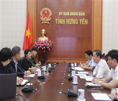 Leaders of the Provincial People's Committee worked with SK Ecoplant Company