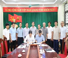 Vice Chairman of the Provincial People's Committee Nguyen Hung Nam inspected the site clearance work for the 500kV power line project of Nam Dinh I - Pho Noi thermal power plant