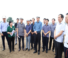 Bí thư Tỉnh ủy Nguyễn Hữu Nghĩa kiểm tra tiến độ thi công một số dự án giao thông