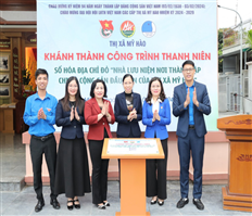 Inauguration ceremony of the work "Digitalizing the red address" of the memorial house relic where the first Communist cell of My Hao town was founded