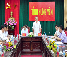 Đoàn công tác Ban Nội chính Trung ương làm việc tại tỉnh Hưng Yên