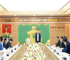 Lãnh đạo tỉnh gặp mặt các chủ đầu tư xây dựng hạ tầng khu công nghiệp và cụm công nghiệp