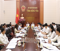 Thông qua Đề án thành lập Đảng bộ UBND tỉnh Hưng Yên sau hợp nhất