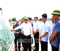 Lãnh đạo tỉnh kiểm tra tiến độ triển khai Dự án đầu tư xây dựng đường Vành đai 4 - Vùng Thủ đô Hà Nội, đoạn qua địa phận tỉnh