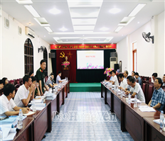 Bàn phương án phòng, chống úng, lụt, bảo vệ các trọng điểm