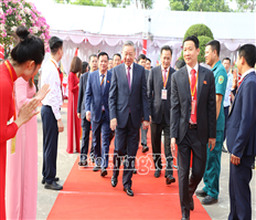 Tổng Bí thư Tô Lâm dự Đại hội đại biểu Đảng bộ xã Nghĩa Trụ lần thứ I, nhiệm kỳ 2025-2030