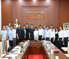 Phó Chủ tịch UBND tỉnh Nguyễn Lê Huy tiếp và làm việc với doanh nghiệp Trung Quốc