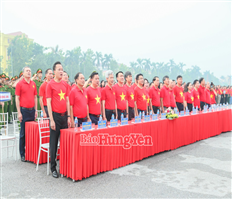 Hưng Yên: Tổ chức lễ chào cờ toàn tỉnh “Tôi yêu Tổ quốc, quê hương tôi”
