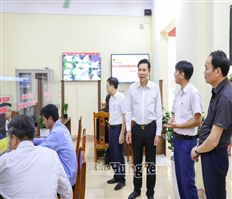 Kiểm tra công tác chuẩn bị, tổ chức đại hội Đảng và vận hành chính quyền địa phương 2 cấp tại một số xã, phường