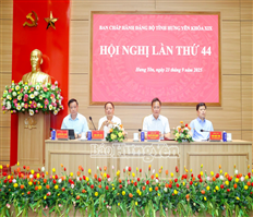 Hội nghị lần thứ 44 Ban Chấp hành Đảng bộ tỉnh khóa XIX
